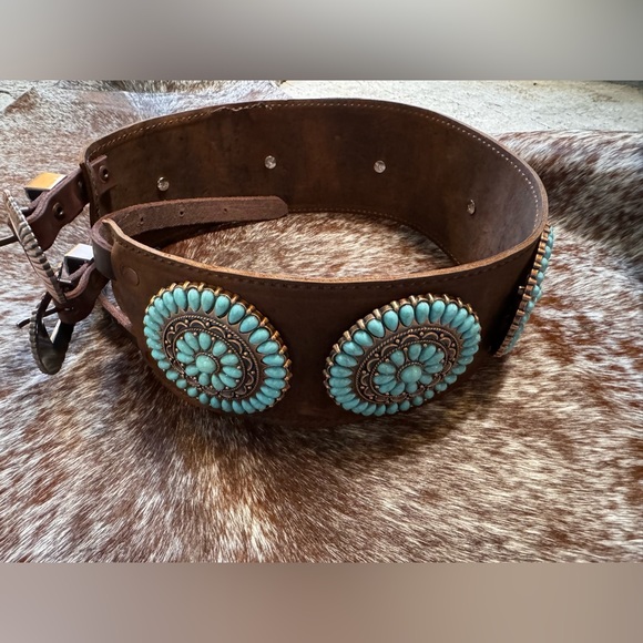 Southwest vintage fashion belt women’s size small - Picture 6 of 9